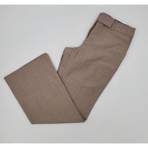 Ann Taylor Trouser Pant Womens Signature Flared Leg Brown Size 10 New
